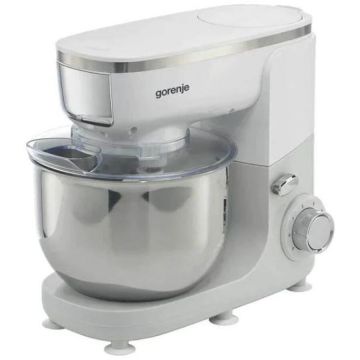 Gorenje Robot de Bucatarie Gorenje MMC1005W, Vas 4.5l, 1000W, 6 trepte viteza, Alb-Argintiu