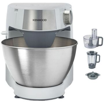 Kenwood Robot de bucatarie KENWOOD Prospero+ KHC29.H0WH, 1000 W, vas 4.3l, blender 1.5l, procesor alimente, presa citrice, 3 accesorii patiserie, 6 trepte viteza, alb