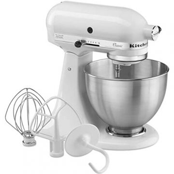 KITCHENAID Mixer classic KitchenAid 5K45SSEWH, 4.3L, 275 W, Alb