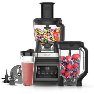 NINJA Robot de bucatarie Ninja 3-in-1 cu 5 programe Auto-iQ, BN800EU 1200 W, 3 viteze, bol de 1.8 l, bol de 2.1 l, cana de 0.7 l, negru-argintiu NINJA Robot de bucatarie Ninja 3-in-1 cu 5 programe Auto-iQ, BN800EU 1200 W, 3 viteze, bol de 1.8 l, bol de 2.1 l, cana de 0.7 l, negru-argintiu