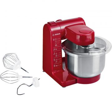 Robot de bucatarie Bosch MUM44R1, 500 W, 4 viteze, bol 3.9 l, Rosu