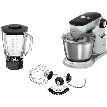 Robot de bucatarie Bosch MUM9B33S12, 1300 W, 7 viteze + Puls, bol 5.5 l, Argintiu