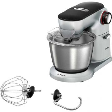 Robot de bucatarie Bosch OptiMUM MUM9A32S00, 1200 W, 7 viteze + Pulse, bol 5.5 l, Argintiu/Negru