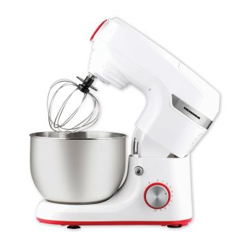 Robot de bucatarie, Heinner, 1000 W, 10 viteze, alb Robot de bucatarie, Heinner, 1000 W, 10 viteze, alb