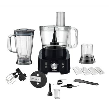 Robot de bucatarie HFP-1000BK 3.5 Litri 2 viteze + Pulse 1000W Negru