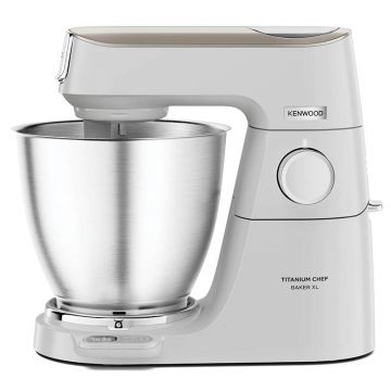 Robot de bucatarie Kenwood Titanium Chef Baker XL KVL65.001WH, 1200 W, vas 7 l, 10 trepte viteza, cantar integrat, ecran LCD, 3 accesorii patiserie, alb Robot de bucatarie Kenwood Titanium Chef Baker XL KVL65.001WH, 1200 W, vas 7 l, 10 trepte viteza, cantar integrat, ecran LCD, 3 accesorii patiserie, alb