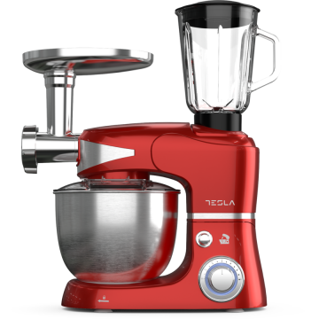 Robot de bucatarie KR600RA 6 Viteze Bol Inox Masina de Tocat+Blender 5L 1000W Rosu Robot de bucatarie KR600RA 6 Viteze Bol Inox Masina de Tocat+Blender 5L 1000W Rosu
