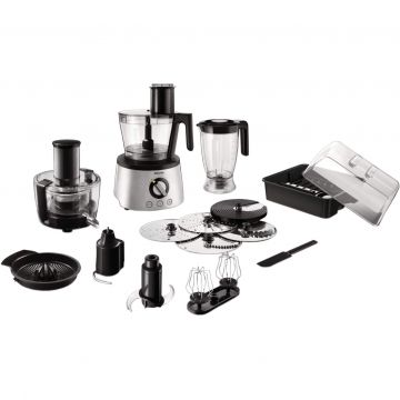 Robot de bucatarie Philips Avance Collection HR7778/00, 1000 W, 12 viteze + Puls, bol 3.4 l, Argintiu