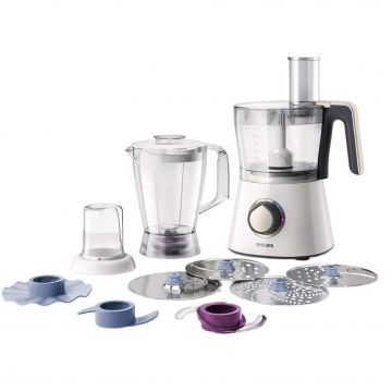 Robot de bucatarie Philips Viva Collection HR7762/00, 750 W, 2 viteze + Puls, bol 1.5 l, Bej