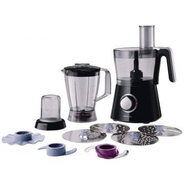 Robot de bucatarie Philips Viva Collection HR7762/90, 750 W, 2 viteze, bol 1.5 l, Negru Robot de bucatarie Philips Viva Collection HR7762/90, 750 W, 2 viteze, bol 1.5 l, Negru