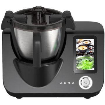 AENO Multicooker AENO ACR0001S, peste 150 retete integrate, 8 programe automate, ecran tactil, cantar incorporat, 1000 W + 600W, 3.5L, Negru