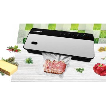 Aparat pentru vidat alimente Ac Li Heinner, 80W, 11.1V, negru