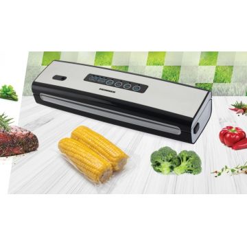 Aparat pentru vidat alimente Food Power, Heinner, 130W, negru/crem