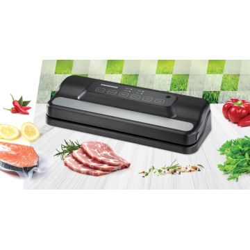 Aparat pentru vidat alimente Freshlock, Heinner, 110W, negru/argintiu