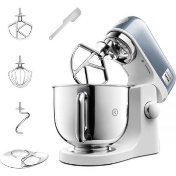 Kenwood Robot de bucatarie planetar KENWOOD kMix Special Edition KMX760ABL - 0W20011441, 1000W (6 trepte si Turbo), Vas inox 5l, Corp aluminiu turnat, Set patiserie (tel 16 brate, carlig, palet