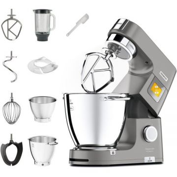 Kenwood Robot de bucatarie planetar KENWOOD Titanium Chef Patissier XL KWL90.124SI - 0W20011363, 1400W, 6 functii presetate, 2 vase 7 l/ 5 l