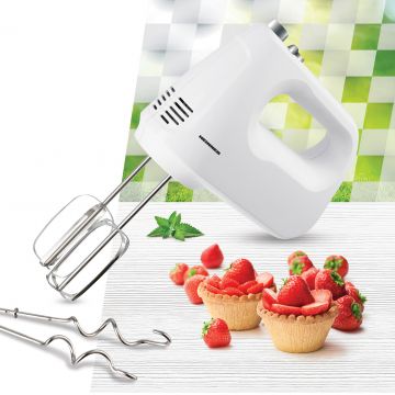 Mixer de mana White Blossom, Heinner, 250W, plastic, alb/argintiu