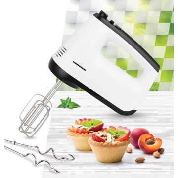 Mixer de mana White Orchid, Heinner, 400W, plastic/inox, alb/negru