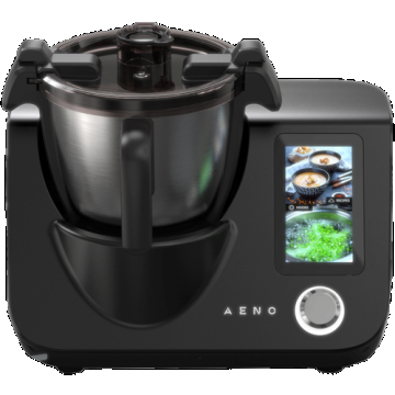 Robot de bucatarie AENO CR1S, 8 programe, 12 viteze, 1000 W Incalzire, Bol 3.5 l, Motor 600 W, Temperatura intre 37-130 C, Cantar incorporat (Gri)