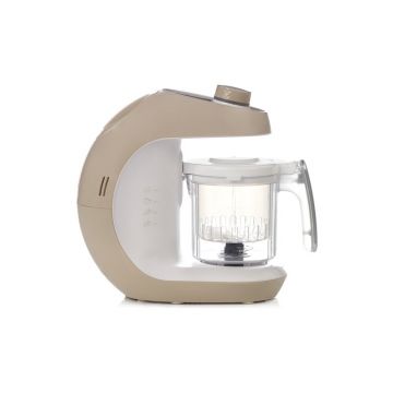 Robot de bucatarie bebelusi Chefkiss, Jane, 6 functii gatit la abur, blenduire, decongelare, incalzire, sterilizare, mixare, cu siguranta sporita si BPA-free