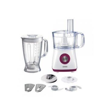 Robot de bucatarie Charm, Heinner, 750W, 1.2L/1.8L, alb/visiniu