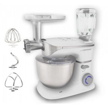 Robot de Bucatarie Cooking Master EKM025 1000W 5L 6 Viteze Blender 1.5L Alb
