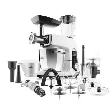 Robot de bucatarie ETA Gratus Kuliner II Origin 2038 90000, 1700 W, bol 6.7 litri + bol 3.5 litri, design integral din metal, LED, control tactil