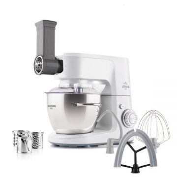 Robot de bucatarie ETA Gratussino III Smart 3023 90000, 1200 W, 4.5 litri, roti dintate metalice, gri/alb