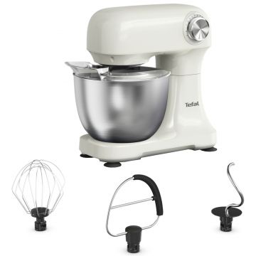Robot de bucatarie Tefal Bake Easy QB140AF0, 500 W, 3.5l, 12 viteze, Pulse, Alb Robot de bucatarie Tefal Bake Easy QB140AF0, 500 W, 3.5l, 12 viteze, Pulse, Alb