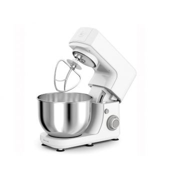 Robot de bucatarie TEFAL MasterChef Essential QB150138, 800W, bol inox 4.8L, 1.8 kg, 6 trepte de viteza, functie pulse, alb