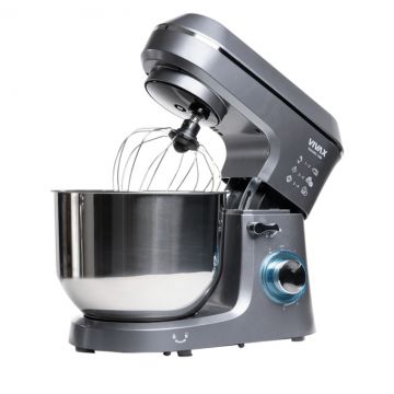 Robot de bucatarie Vivax RM-61400SX, 1400W, capacitate 6L, 6 trepte de viteza, functia Pulse, 3 accesorii detasabile, gri/argintiu