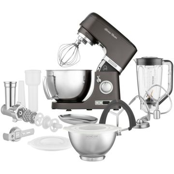 Sencor Robot de bucatarie planetar Sencor STM 7878BK 1000W putere Bol 4.5L si 3L, 8 trepte de viteza, Negru